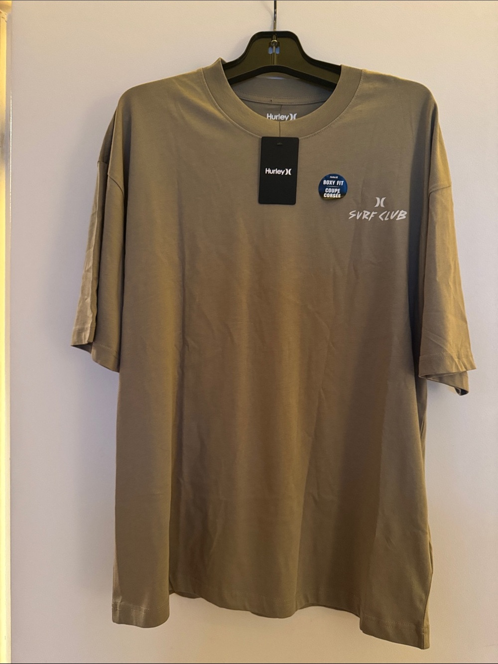 Hurley Men's Surf Club Short Sleeve Tee in Drab Olive Green NWT Size L